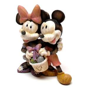 Roman Disney Woodland Mickey & Minnie Easter Basket RETIRED REDUCED