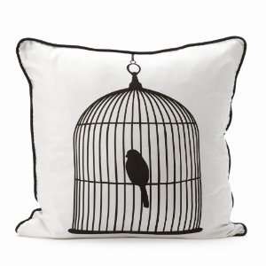  Birdcage Silk Pillow