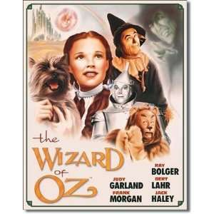 The Wizard of Oz Movie Group Color Tin Sign 