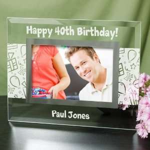  Happy Birthday Personalized Glass Frame