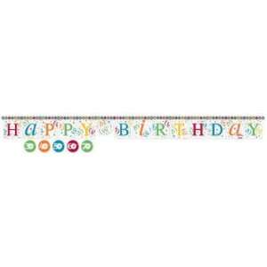  Birthday Banner Celebrate in Style Jointed Banner Includes 