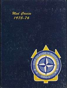   RICKETTS DDG 5 CRUISE BOOK LOG 1975 76   BELKNAP & JFK COLLISION