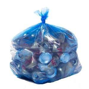  Blue Recycling Liners 58 Gallon Heavy Duty (1.5 Mil) 100 