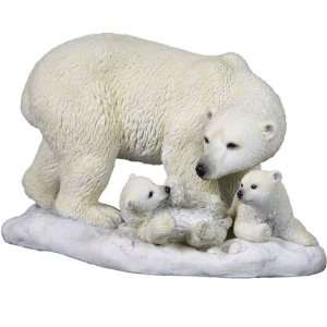  Polar Bear Family Sculpture