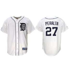  Peralta #27 Detroit Tigers Majestic Replica Home Jersey 