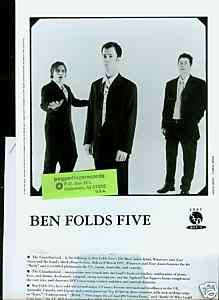 ben folds five limited edition press kit  