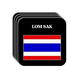  Thailand   LOM SAK Set of 4 Mini Mousepad Coasters 
