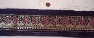 Benaras Vintage Antique Border Sari Trim Lace Ribbon aawer  