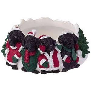 Christmas Black Lab Candle Ring