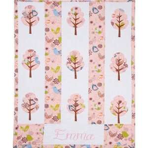  Personalized Keepsake Tree Quilt Pink Baby
