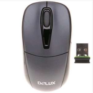    Delux M105gb Wireless Mouse Black Ash