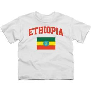  Ethiopia Youth Flag T Shirt   White