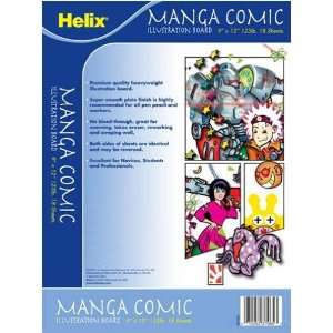  Helix Manga Comic Illustration Board, 9 x 12 Inch, Double 