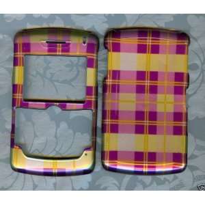  Plaid blackberry 8830 world edition snap on phone cover 