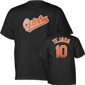Miguel Tejada Black Majestic Player Name and Number Baltimore Orioles 