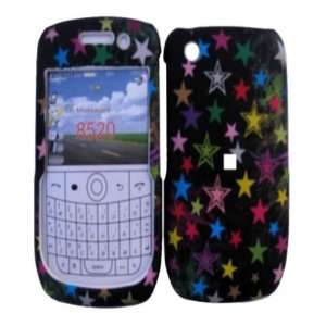  Hard Color Stars Case Cover Faceplate Protector for Blackberry Curve 