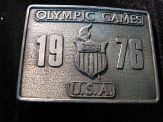 1976 Olympic Games Bergamot Brass Works Belt Buckle  