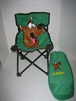 Scooby Doo Green Fold Up Canvas/Metal Childrens Chair & Storage Bag 