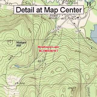 USGS Topographic Quadrangle Map   Newfound Lake, New Hampshire (Folded 