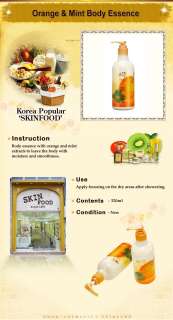 SKIN FOOD] SKINFOOD Orange & Mint Body Essence   320ml  