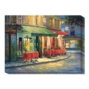  Red and Green Cafe by Haixia Liu   12x16 Ready to Hang 