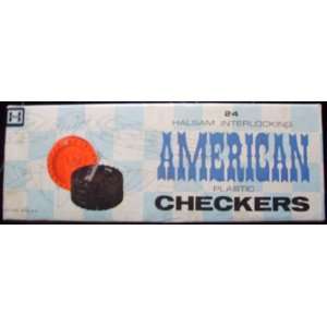  American Plastic Checkers (1960s Vintage) Toys & Games
