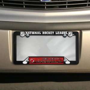 New Jersey Devils Black Plastic License Plate Frame  