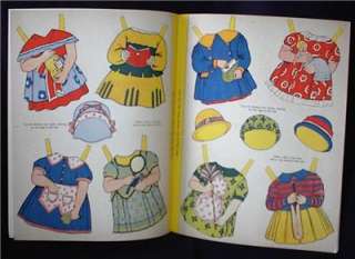 1950s DRESS PAT AND PAM U.K. Paper Doll Book, 4 Dolls w/8 pages 