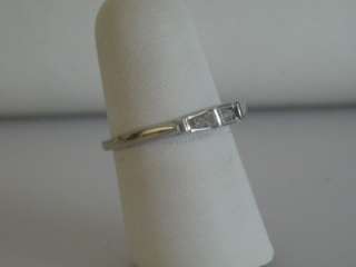 NEW Platinum 0.30tw Diamond Baguette Band Wedding Ring  