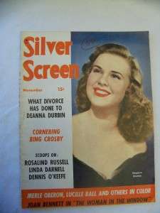November 1944 Issue of SILVER SCREEN Magazine  