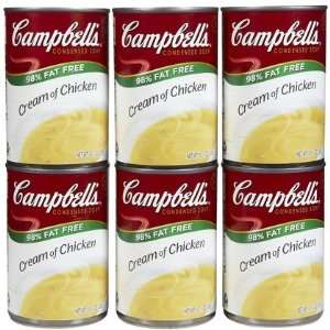 Campbells Cream of Chicken, Reduced Fat, 10.75 oz, 6 ct (Quantity of 