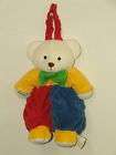 Kids Primary Color JACK the CLOWN Plush Lovey Toy  