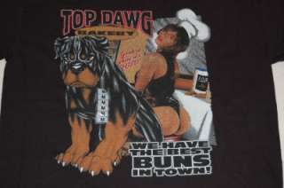Top Dawg Bakery Best Buns Town Rottweiler T shirt New M  