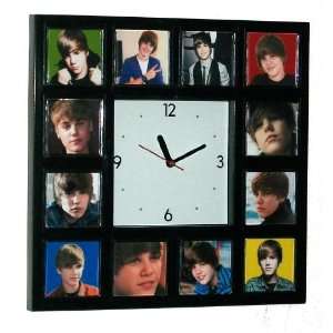 Faces of Justin Bieber Clock with 12 Pictures Everything 