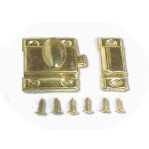 Door Catch 1 7/8 (Twist) Brass Plated With Screws C21 C43001BP