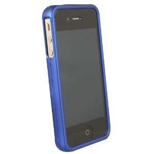  Dark Blue Rubberized Protective Shield for Apple iPhone 4 