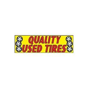  QUALITY USED TIRES 3x10 foot Vinyl Advertising Banner 