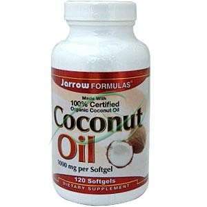  Coconut Oil, 120 Softgels, 1000 mg, From Jarrow Health 