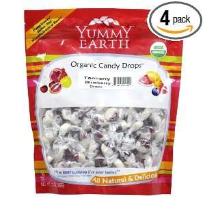   Organic Candy Drops, Tooberry Blueberry, 13 Ounce Pouches (Pack of 4