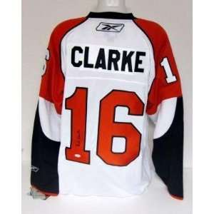 Autographed Bobby Clarke Jersey   Bob Reebok JSA   Autographed NHL 