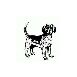  Beagle Dog Rubber Stamp 