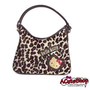    Sanrio Hello Kitty Leopard Print Shoulder Bag Tote Bag Beauty