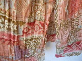 Vintage 70s Cotton Gauze SHEER Tent DRESS India Hippie BOHO Midi Gypsy 