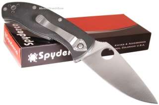 Spyderco Tenacious G 10 Fine Edge Folding Pocket Knife  