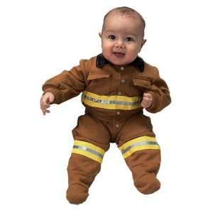  Jr. Fire Fighter Tan Suit Infant Costume Toys & Games