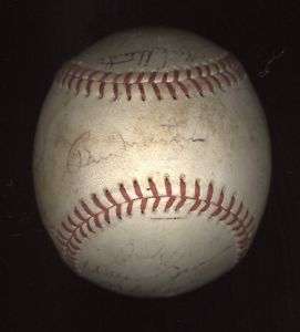 Billy Martin Autographed Baseball 13 Players Autos COA  