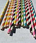 pink paper straws  