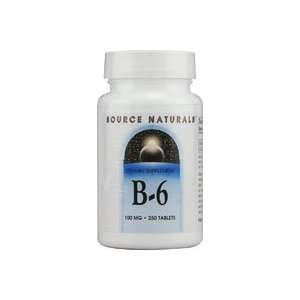  Source Naturals Vitamin B 6    100 mg   250 Tablets 