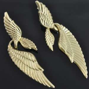   Michael Anthony 14K Yellow Gold Bird Wings Drop Link Dangle Earrings