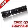 Edelstahl 3 Modus Taschenlampe CREE Q3 LED Licht C11Neu  